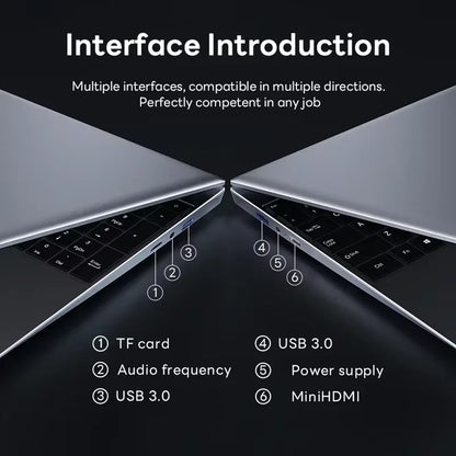 LENO HOT 14.1" Ultra Slim Laptop 32GB 2TB Intel Core i7 8650U Windows 11 Gaming Computer PC Gamer office Notebook 1920*1080 HD