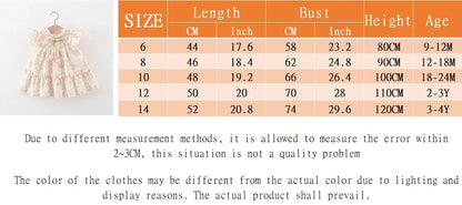 Summer New Baby Girl Dress Sweet Tulip Children'S Sleeveless Clothes (9 Months -4 Years Old)