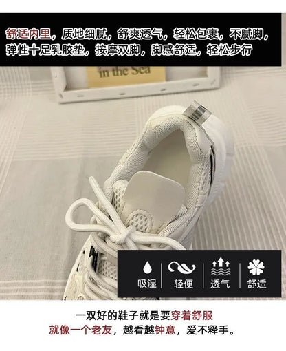 sneakers women trends 2024 summer Sneakers White Lace-Up Women's jogging Shoes platform Female designer shoes zapatos de mujer