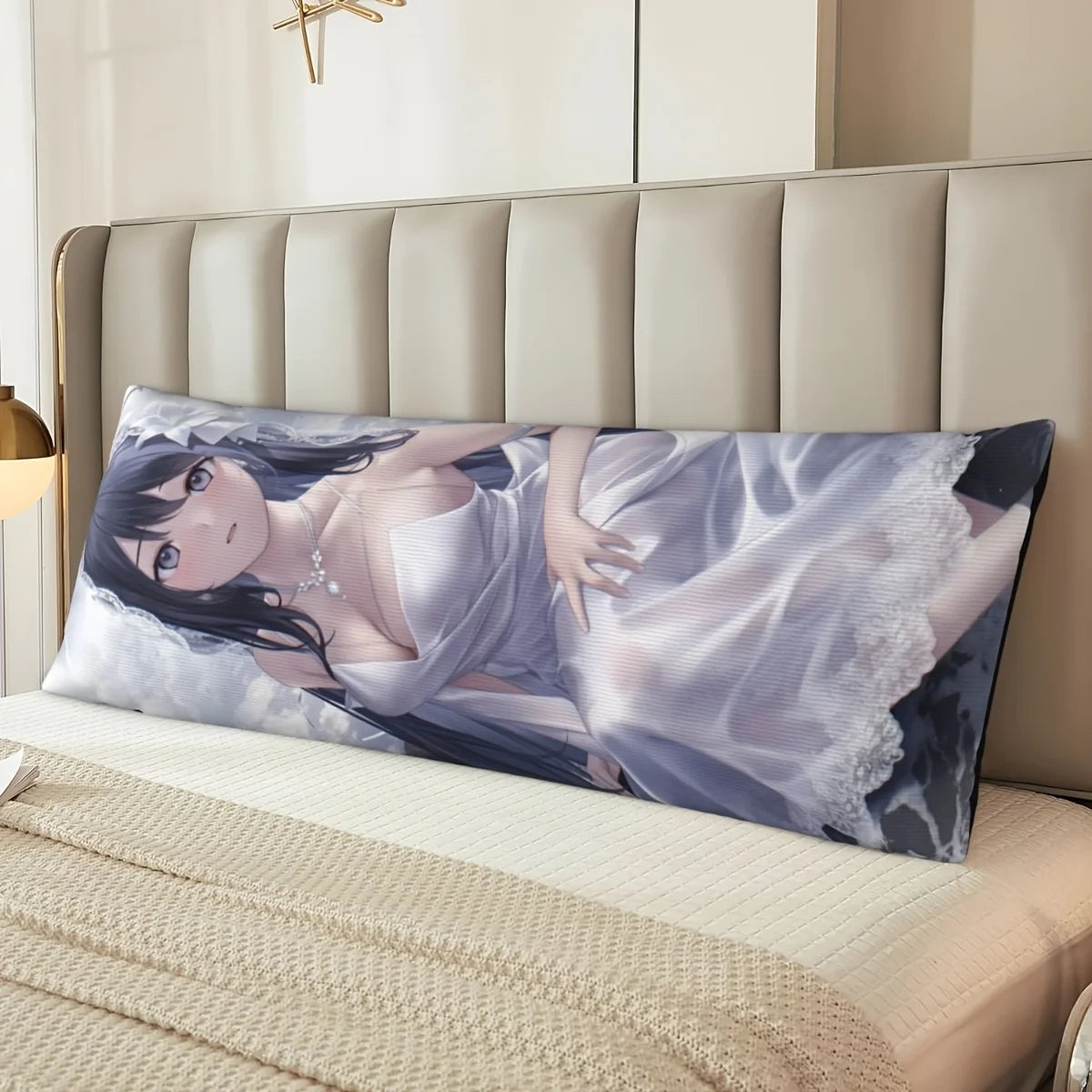 【 Customization 】 1 Father's Day gift for father 1 customized photo pillowcase, 50.8x137.16cm double-sided print, extra long bed