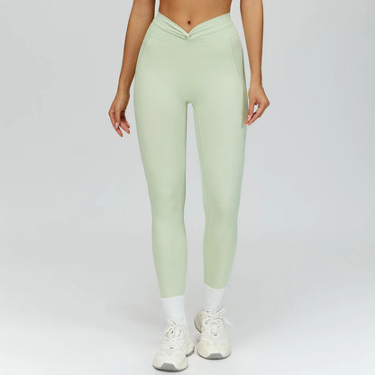 Sporty Leggings Women High Elastic Yoga Leggings Fitness Pants Butt Lifting Tights Tummy Control Squat Proof Workout Tights