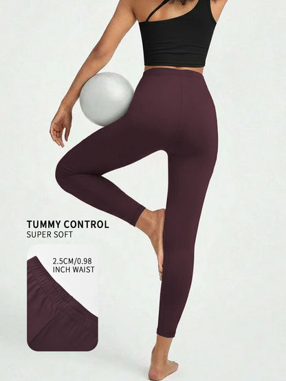 Women's Low Rise Workout Leggings - Super Soft High Elastic Tights for Yoga Running Training Daily Life