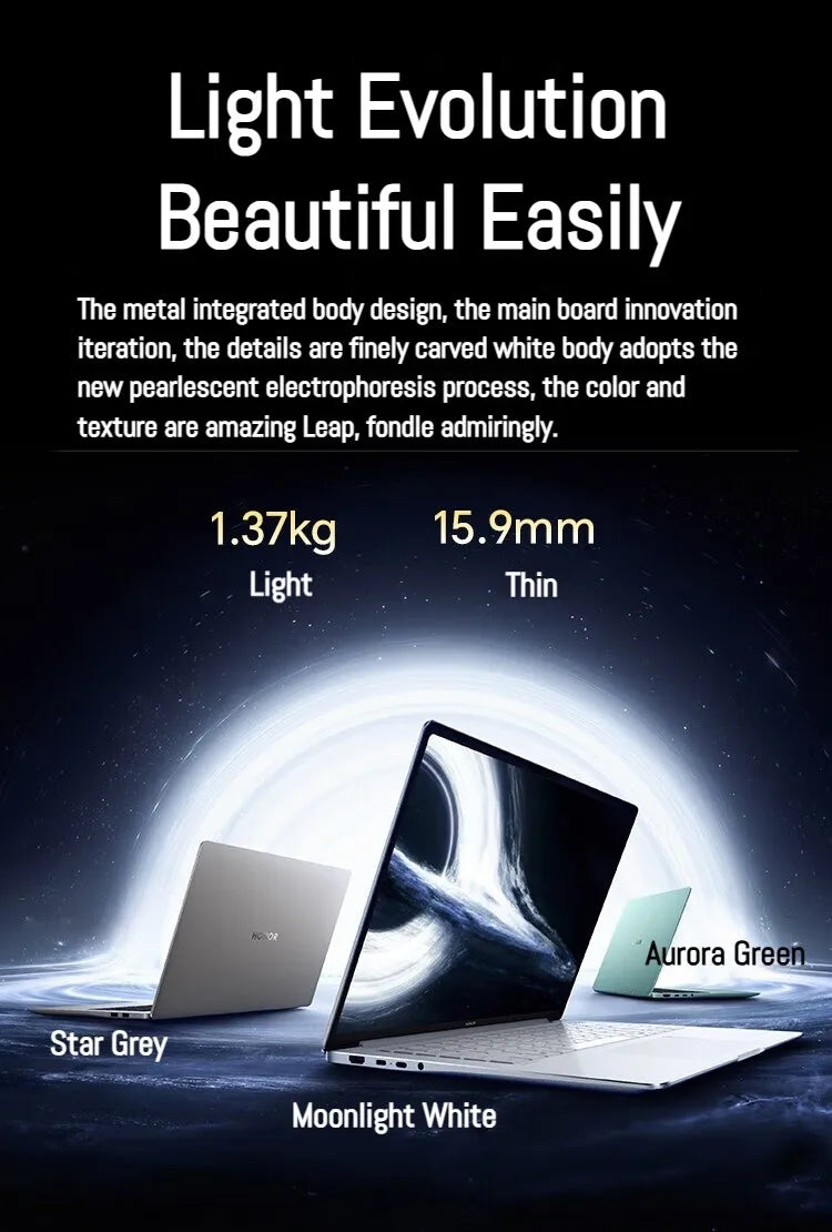 HONOR MagicBook Pro 14 Laptop Intel Core Ultra 5 225H 32GB 1TB 14.6" Inch 3.1K 120Hz Gamer Computer PC Notebook Ultrabook