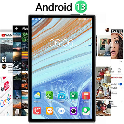 New Original 10.1 Inch Android Tablet Octa Core 4GB RAM 64GB ROM Bluetooth WiFi Dual SIM HD Display Tablet Pc Android 13.0