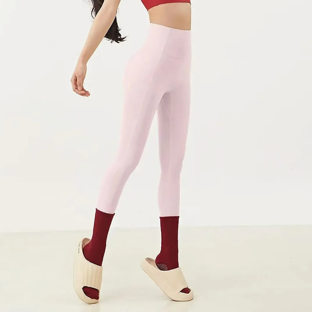 Women's Workout Leggings with Pockets, High Waist Yoga Pants for Running & Cycling, Tummy Control Fitness Tights