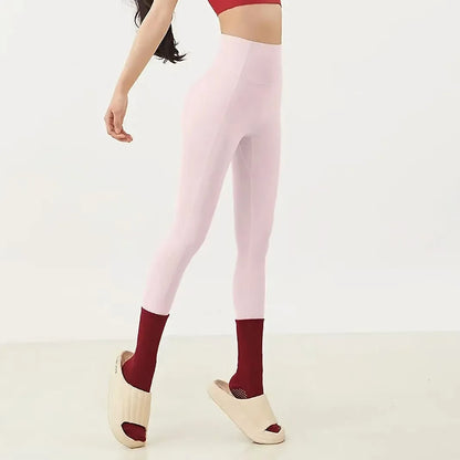 Women's Workout Leggings with Pockets, High Waist Yoga Pants for Running & Cycling, Tummy Control Fitness Tights