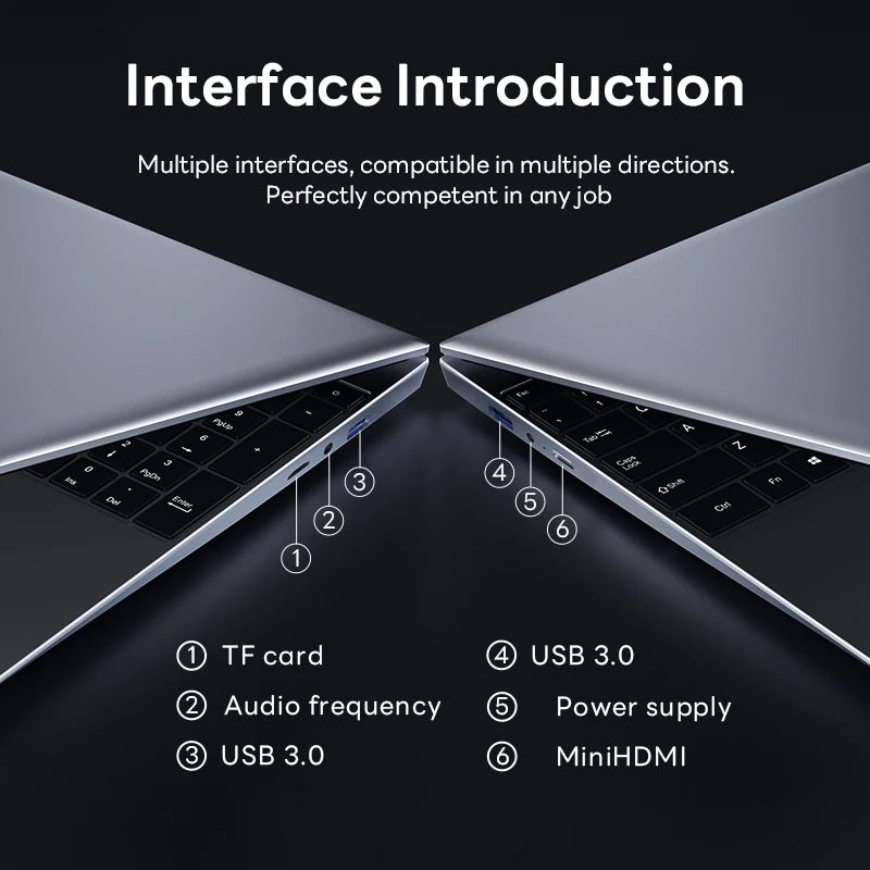 ACEKAMAS 14.1" intel Core i9-10980HK laptop 16GB RAM 1/2TB SSD Portable laptops Windows 11 Pro Office Gaming Notebook computer