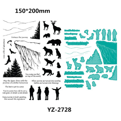 Just Married Celebrae You Father's Day Patriotic Heroes Cutting Dies Clear Stamps Scrapbooking New 2025 Frame Card Craft