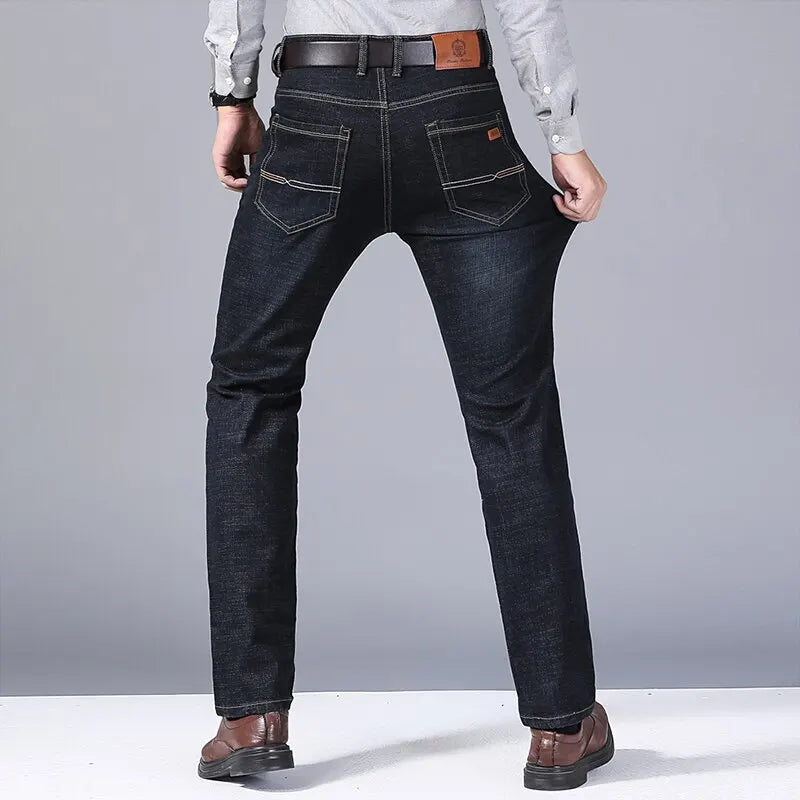Classic Slim Fit Black Denim Jeans