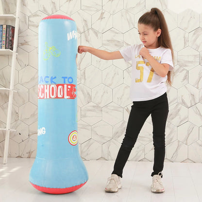 Inflatable Punching Boxing Bag Fitness Training Boxing Sack PVC Sports Fight Column  Kids Boxing Fight Pressure Sandbag