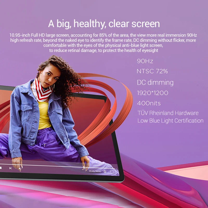 Global Rom Lenovo Tab K10 M11 8GB 128GB MTK Helio G88 Android 13 Tablet 11'' 90Hz Display WIFI LTE  GPS PAD Battery 7040mAh