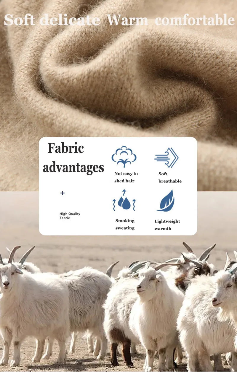 100% Pure Cashmere Wool Turtleneck Sweaters For Men Pullover 2023 Autumn Winter Soft lightweight Warm Knitted Sweater Pull Homme