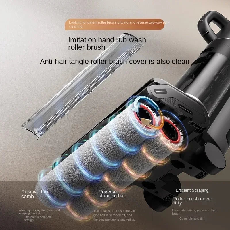 NEW Dreame Double Roll Floor Wash H30 Pro Plus Mix Home Hot Water Sterilization, Cleaning, Dragging, and Vacuum Cleaner