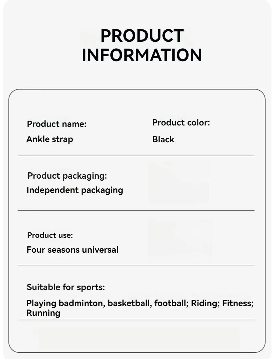 1Pcs Copper Ion Ankle Brace Adjustable Knitted Ankle Brace Compression Strap Fitness Cycling Running Copper Fiber Ankle Brace