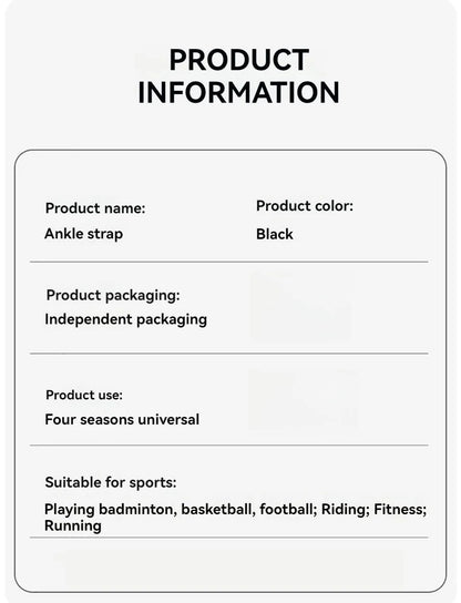 1Pcs Copper Ion Ankle Brace Adjustable Knitted Ankle Brace Compression Strap Fitness Cycling Running Copper Fiber Ankle Brace