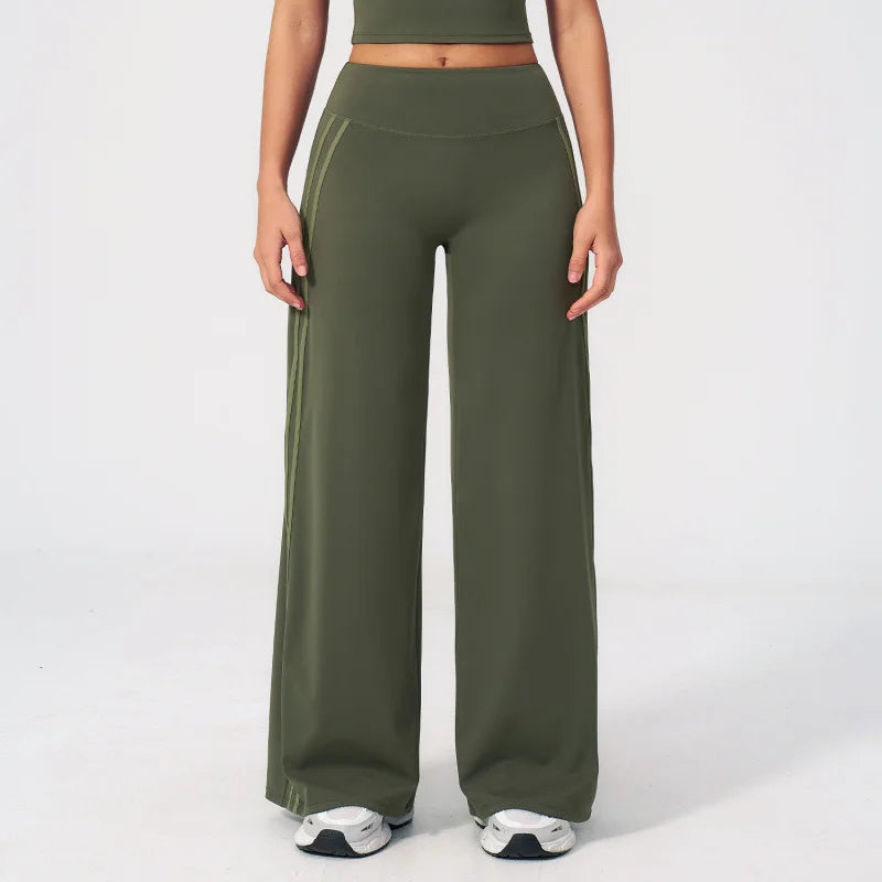 Yoga Pants Gym Workout Flared Leggings Women Fitness Bell-bottoms High Waist Wide Leg Female Push Up Sports Tights Yoga Leggings
