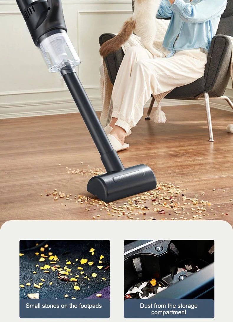 Wireless Handheld Vacuum Cleaner Cordless Handheld Chargeable Auto Vacuum for Home & Car & Pet Mini Vacuum Cleaner 50000Pa