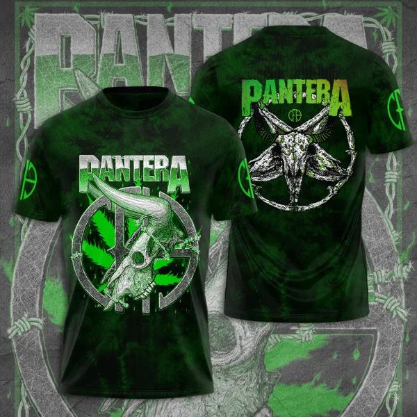 Popular Heavy Metal Rock Band Pantera 3D Print Men Women T-shirt O-neck Short Sleeve Hip Hop Top Casual Streetwear Kids Tees