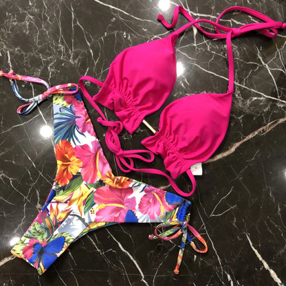 Women's Printed Bikini Beach Holiday Trio