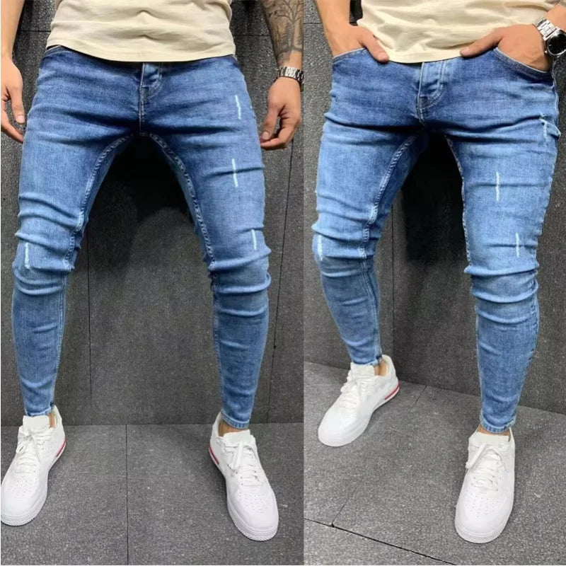 Skinny Fit Hip Hop Denim Jeans