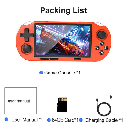 GAMINJA Handheld Retro Console – 4.5" IPS, 12,000+ Games