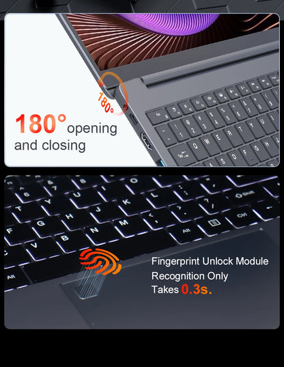 Ninkear A15 Plus 2026 Gaming Laptop Computers AMD Ryzen™ 7 5825U 4.5Ghz 15.6' FHD IPS 16GB DDR4 + 1TB SSD Backlit Keyboard FP Unlock