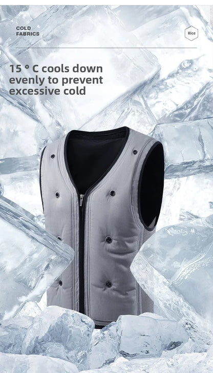 Premium Cooling Jacket with Custom Logo AirConditioned Vest for Couples Ideal Outdoor Workwear & Protection Gear