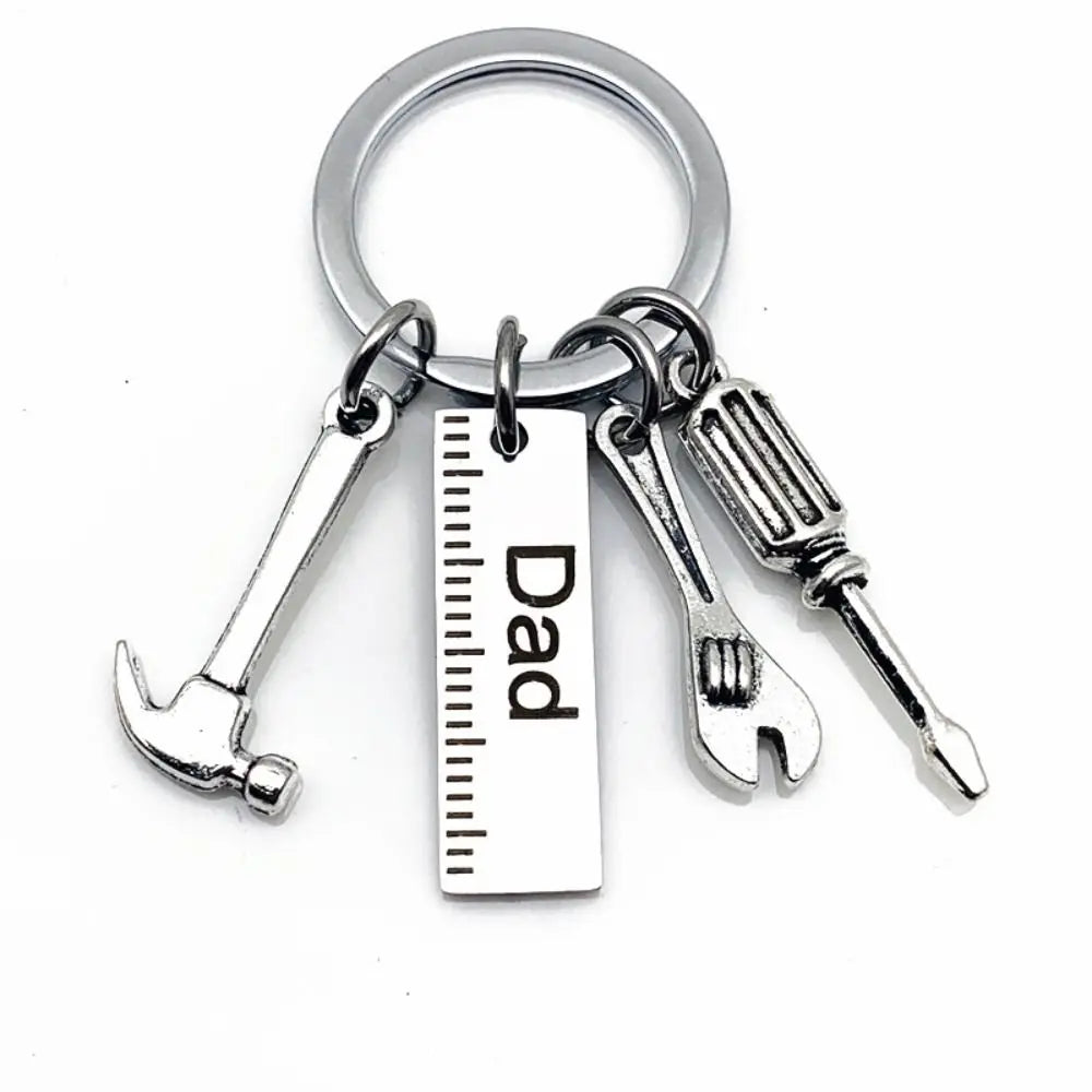 Dad Letters Dad Letters Keychains Hammer Screwdriver Dad Letters Keyring Papa Wrench Father's Day Pendant Handbag Decor