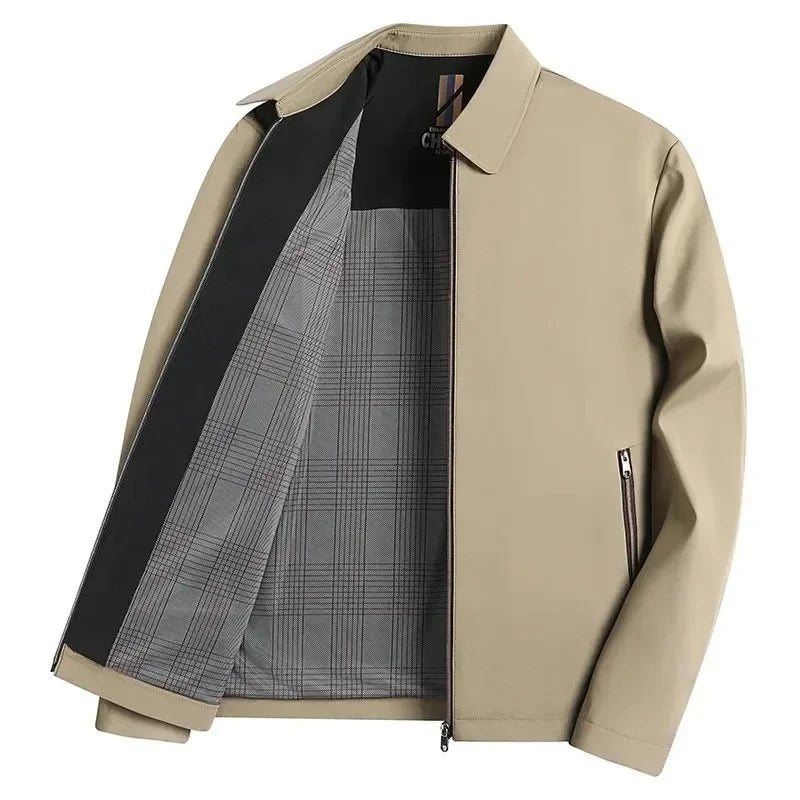 Smart Casual Men's Suit Jacket High Quality Outwear Coats Men Casual Waterproof Jackets Spring Autumn Solid Color Business Coat