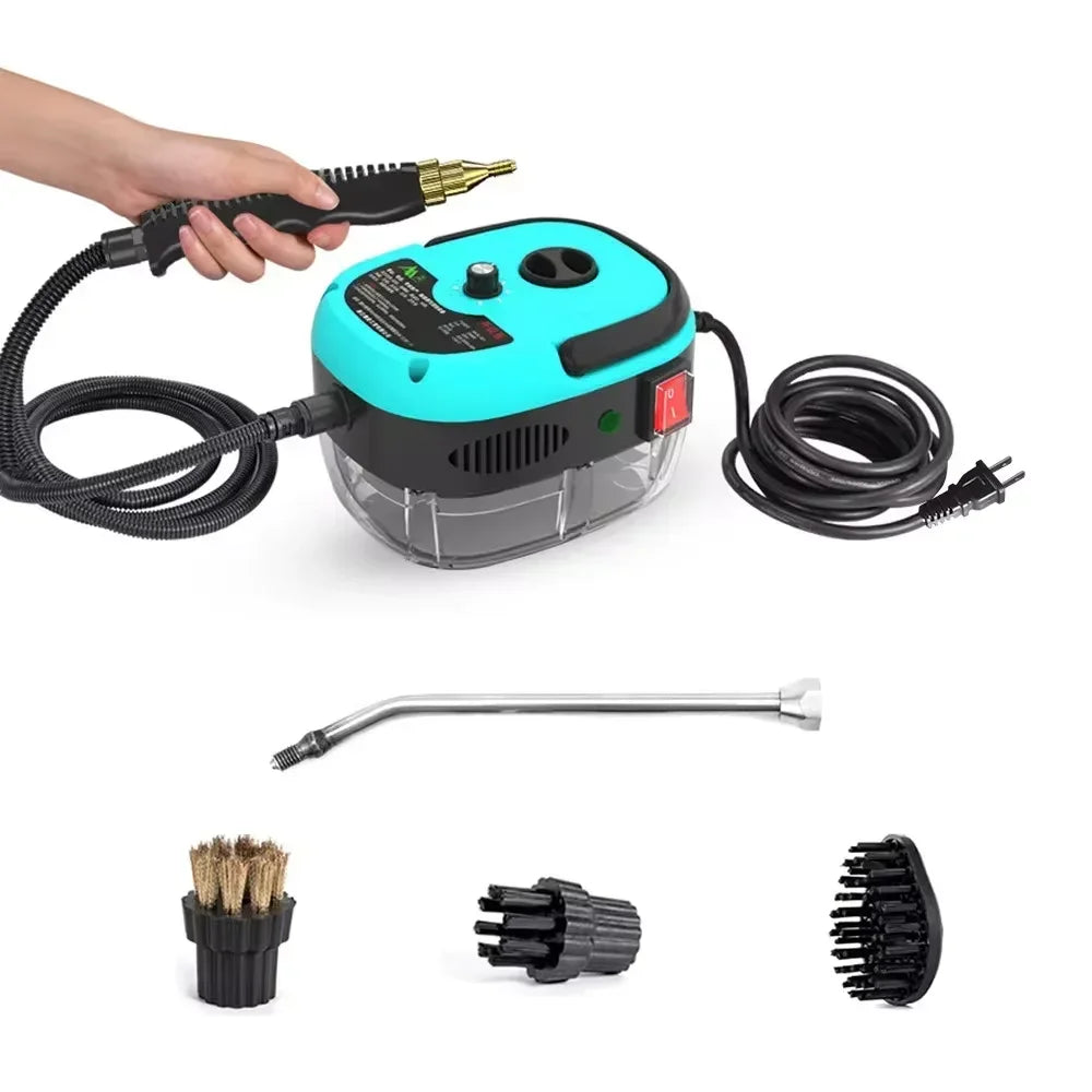 Steam Cleaner High Temperature Pressure Washer with Remote control Steam Cleaning Machine For Home Kitchen Hood Car 2500W