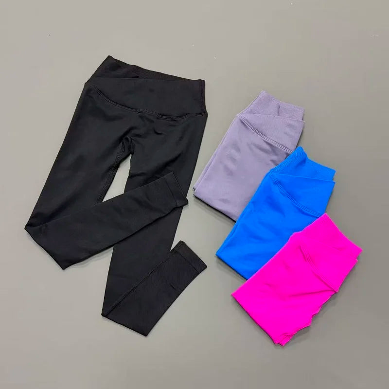 Women Sports Leggings Seamless Yoga Butt Lifting Workout Tights Gym Running Exercise Tights Fitness Workout Sports Leggings