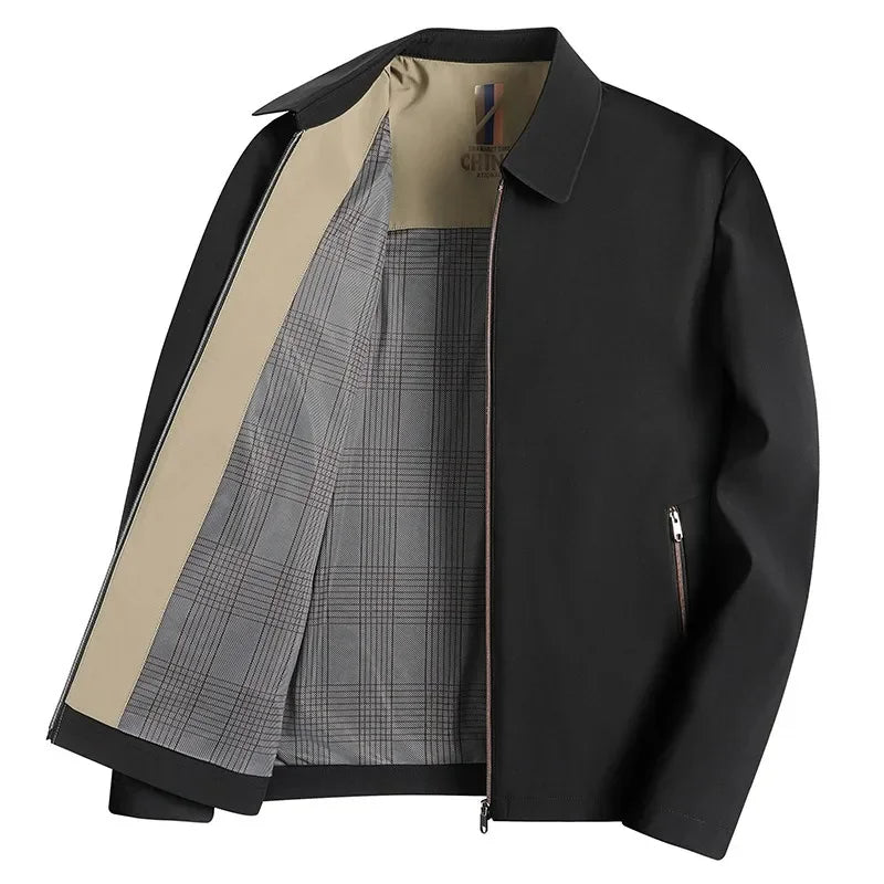 Smart Casual Men's Suit Jacket High Quality Outwear Coats Men Casual Waterproof Jackets Spring Autumn Solid Color Business Coat