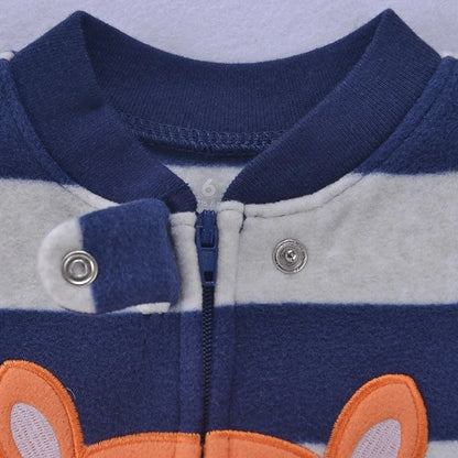 Newborn Infant Baby Boy Girl Romper Spring Autumn Polar Fleece Long-Sleeve Jumpsuit Warm Toddler Baby Clothes For a 0-12 Months