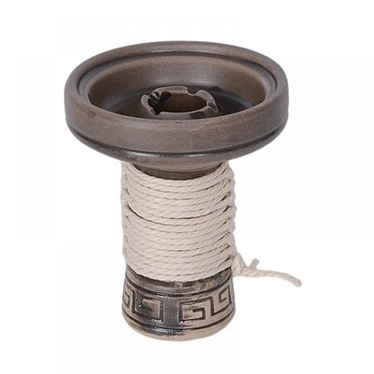 Hookah Mummy Bowl With Hemp Rope Ceramics Shisha Nargile Sheesha Narguile Chicha Cachimbas Water Pipe Smoking Accessories Tools