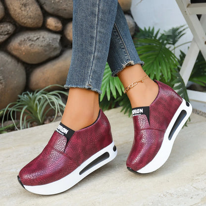 Women's Sneakers Spring Autumn Solid Color Comfortable Platform Walking Shoe Light Non-slip Thick-soled Low-top Shoes Zapatillas