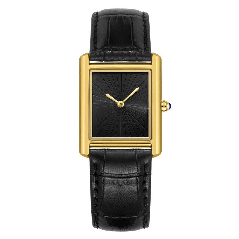 New Elegant Watches for Women and Men Fashion Leather Strap Waterproof Quartz Wristwatches Couple's Watches Gifts Drop Shipping