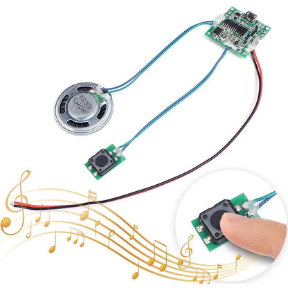 DIY Electronics Kit Sound Voice Recordable Board MP3 WAV Player Music Module Button/Light Control with Speaker Greeting Card