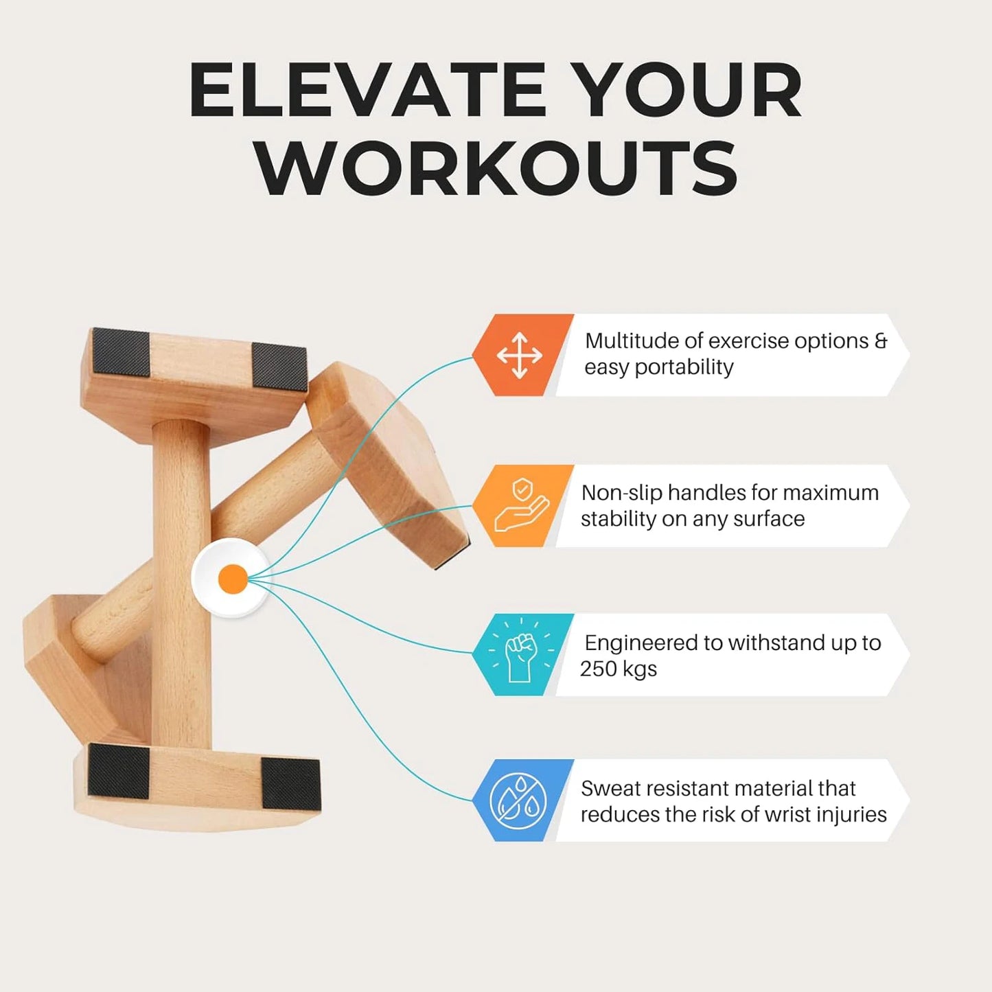 Push Up Stand Training Board Solid Wood Inverted Stand Auxiliary Chest Muscle Training Tool Dormitory Fitness Equipment