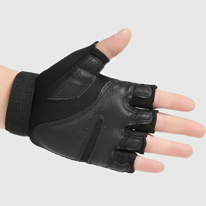 Cycling Tactical Gloves Half Finger Men Women Outdoor Fitness Gloves Spring Summer Anti Slip Wear-Resistant Gym Dumbbells Gloves