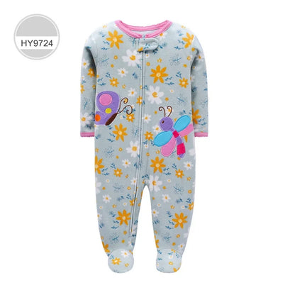 Newborn Infant Baby Boy Girl Romper Spring Autumn Polar Fleece Long-Sleeve Jumpsuit Warm Toddler Baby Clothes For a 0-12 Months