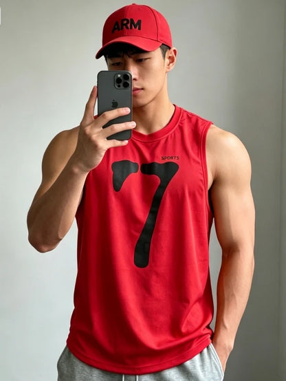 Running Tank Top Men Summer Sport Gym Vest Quick Dry Training Tanktop Workout Singlets Man Fitness Bodybuilding Sleeveless Shirt