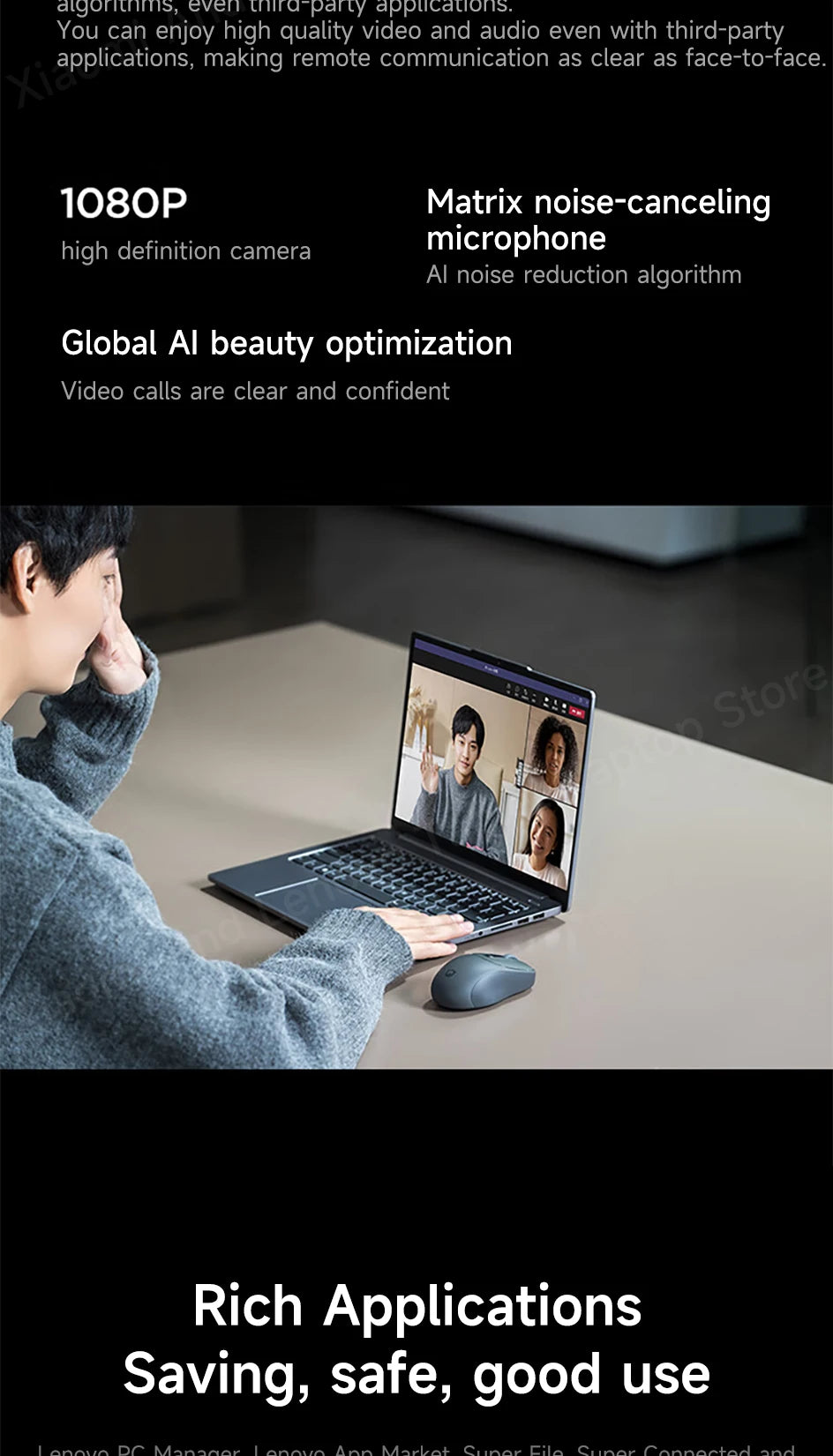 Lenovo laptop Xiaoxin Pro14 2024 14" 2.8K 120Hz OLED Screen AMD Ryzen 7-8845H 16G/32G LPDDR5 1TB/2TB PCIE4.0 SSD Notebook PC