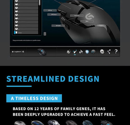 6 programmable buttons, high-speed tracking technology, Logitech G402, making your gaming operations more effortless and seamles