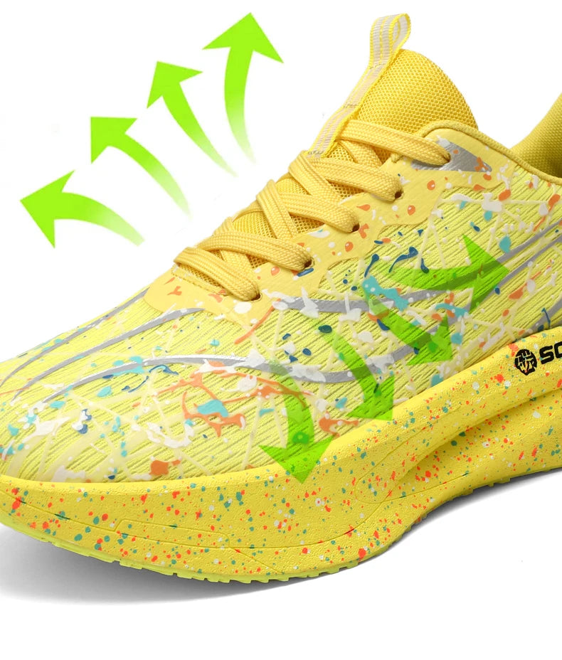 Men's Sneakers Trend Walking Speciality Carbon Board Marathon Sports Shoes Male Running Athletic Nonskid Sneakers﻿ For Women