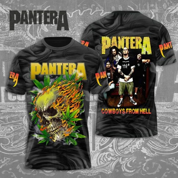Popular Heavy Metal Rock Band Pantera 3D Print Men Women T-shirt O-neck Short Sleeve Hip Hop Top Casual Streetwear Kids Tees