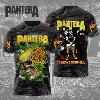 Popular Heavy Metal Rock Band Pantera 3D Print Men Women T-shirt O-neck Short Sleeve Hip Hop Top Casual Streetwear Kids Tees