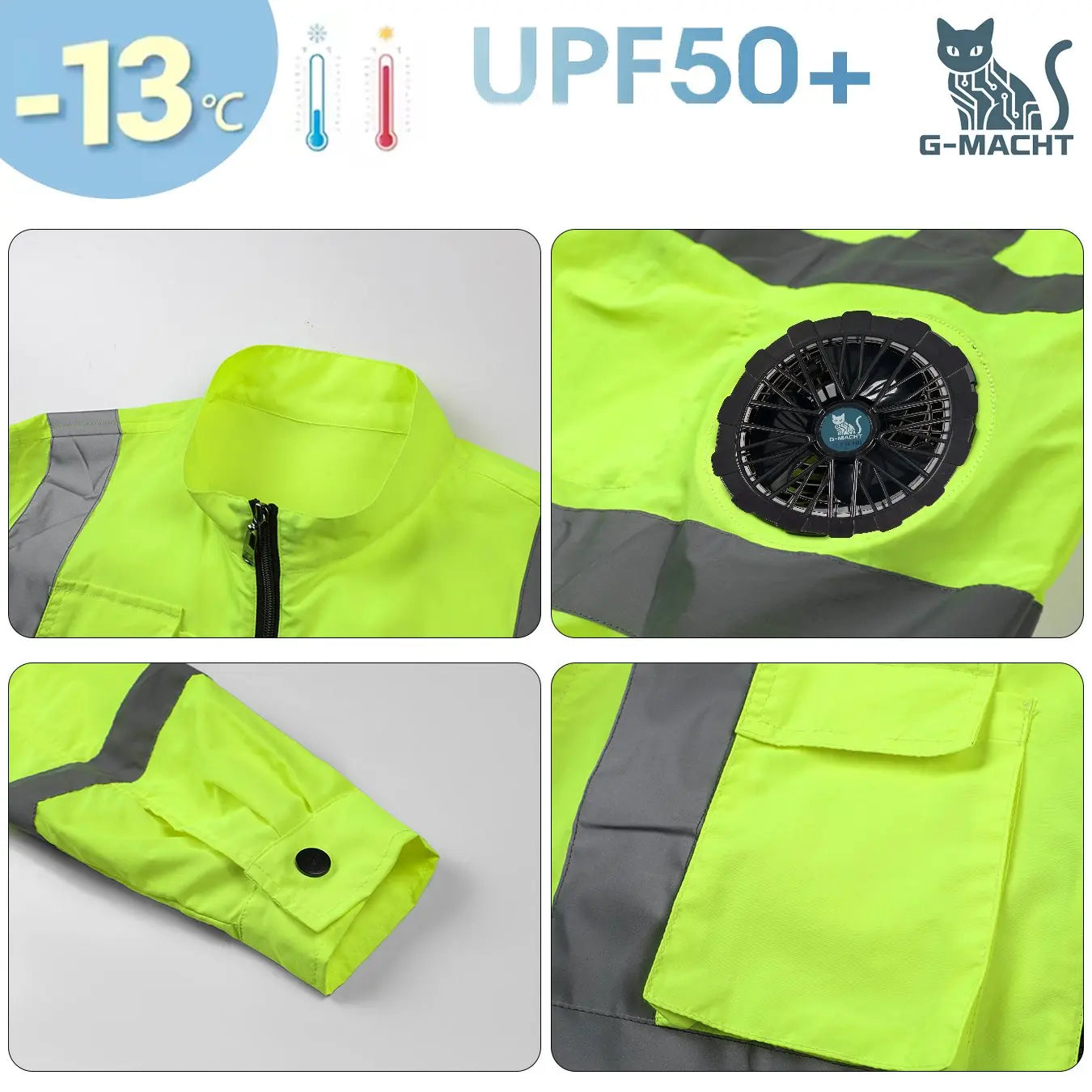 Smart Air Conditioning Cooling Jacket Men Breathable Sun Protection Workwear For Outdoor Workers Fishing Hiking