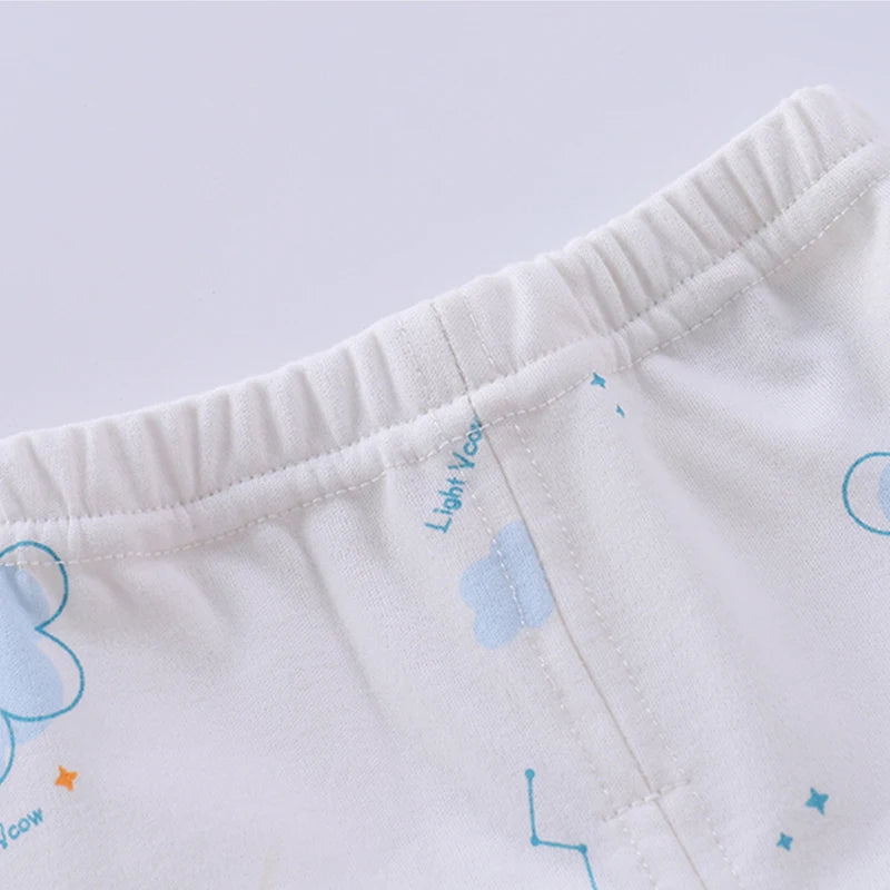 Newborn baby clothes Spring and Autumn pure cotton high waist baby split set Baby autumn clothes and pants