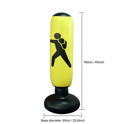 Inflatable Punching Boxing Bag Fitness Training Boxing Sack PVC Sports Fight Column  Kids Boxing Fight Pressure Sandbag
