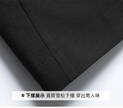 Smart Casual Men's Suit Jacket High Quality Outwear Coats Men Casual Waterproof Jackets Spring Autumn Solid Color Business Coat